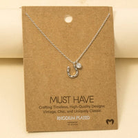 horseshoe ketting goud/zilver klein