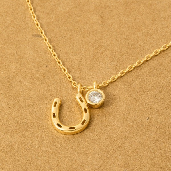 horseshoe ketting goud/zilver klein