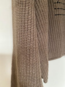 Comfortabele oversized sweater met western boots design detail