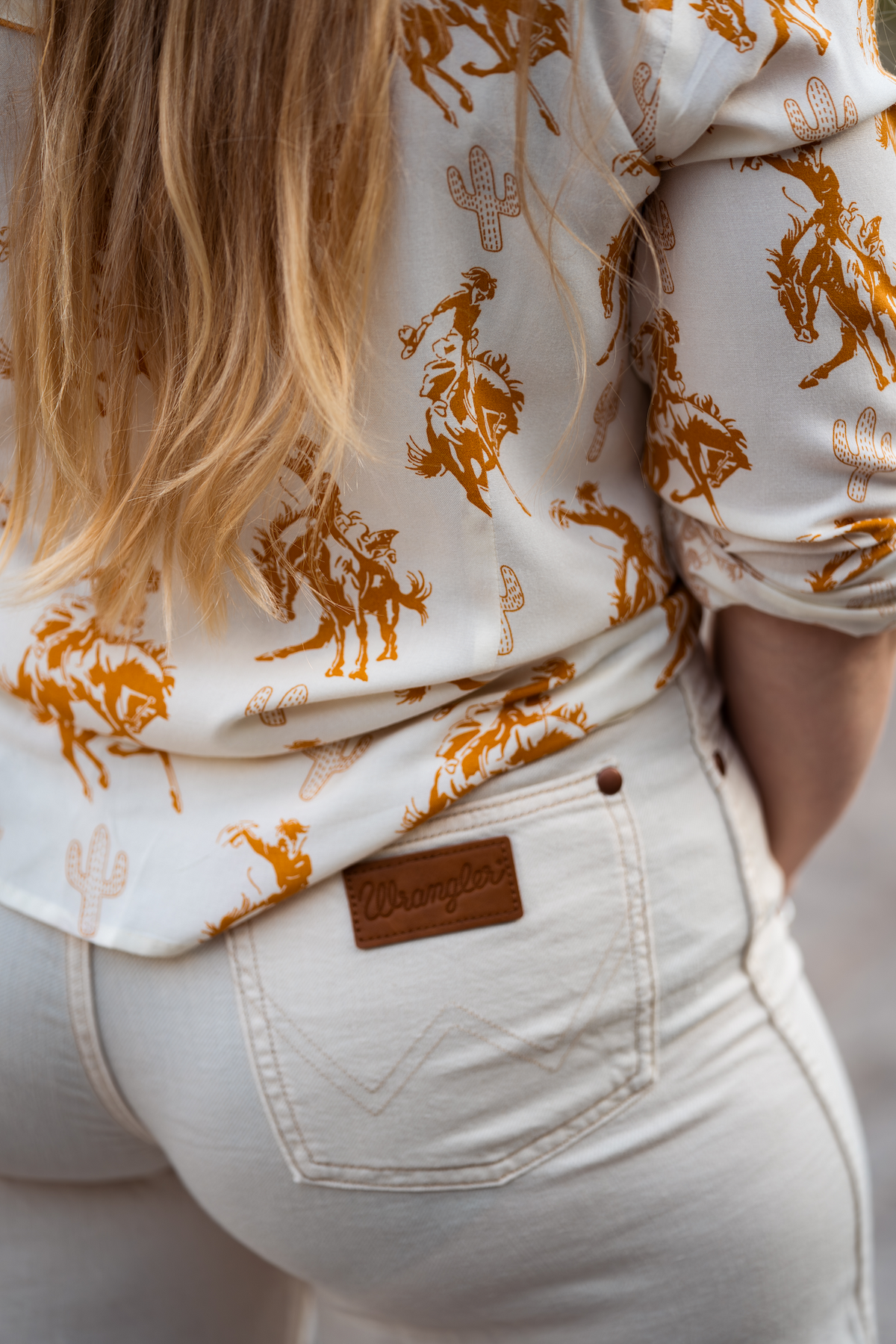 The Buckaroo pearl snap blouse