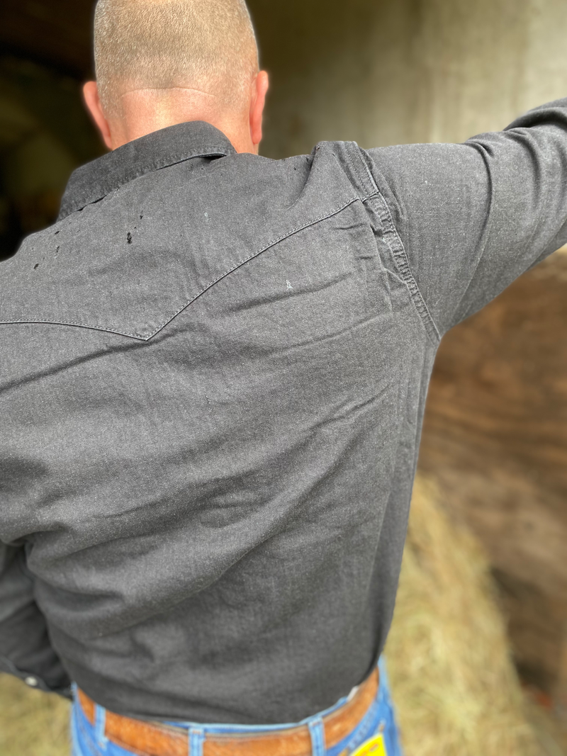 WRANGLER Western shirt rinse black