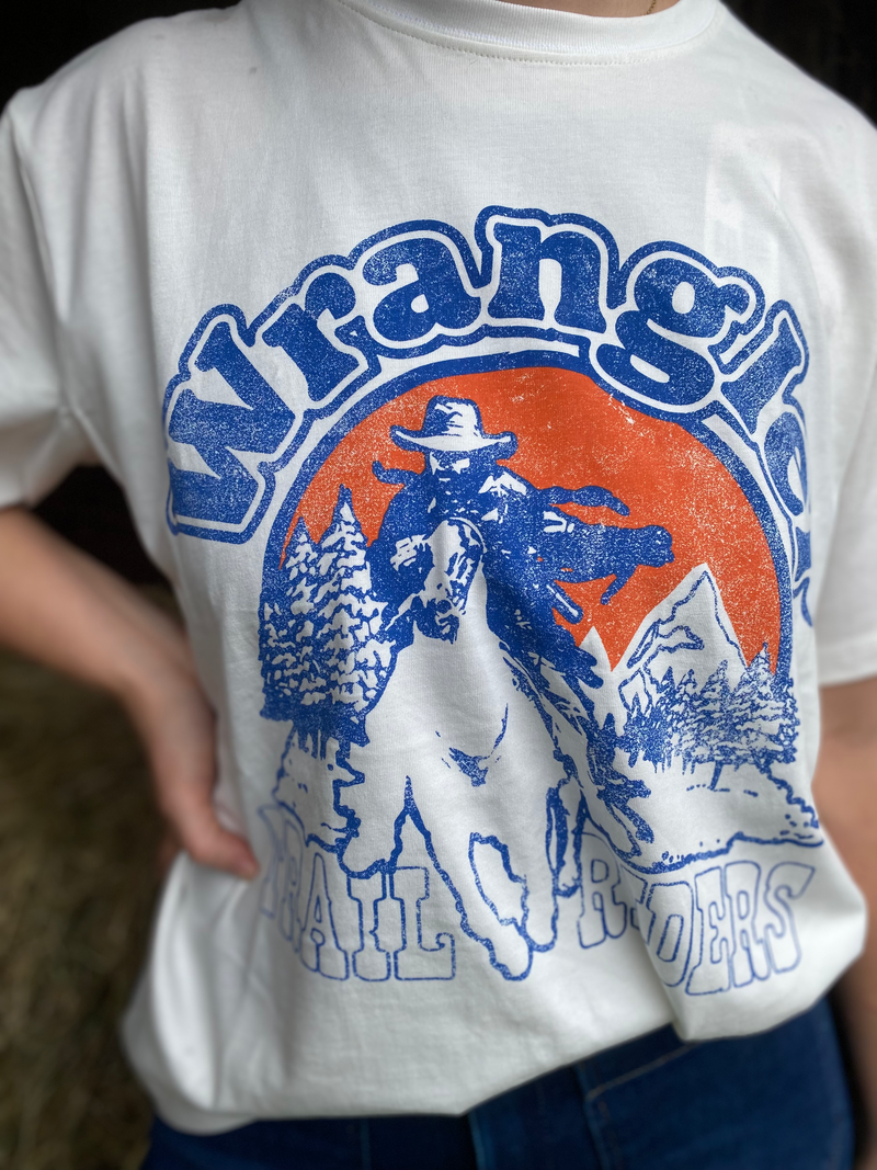 WRANGLER girlfriend tee worn white