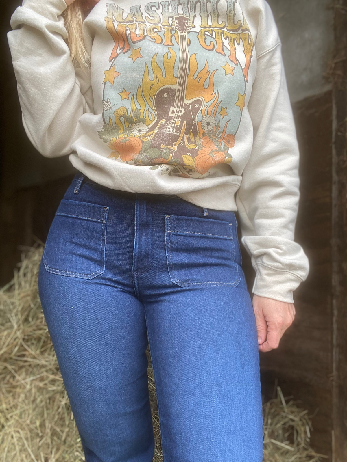 WRANGLER Flare dark wash