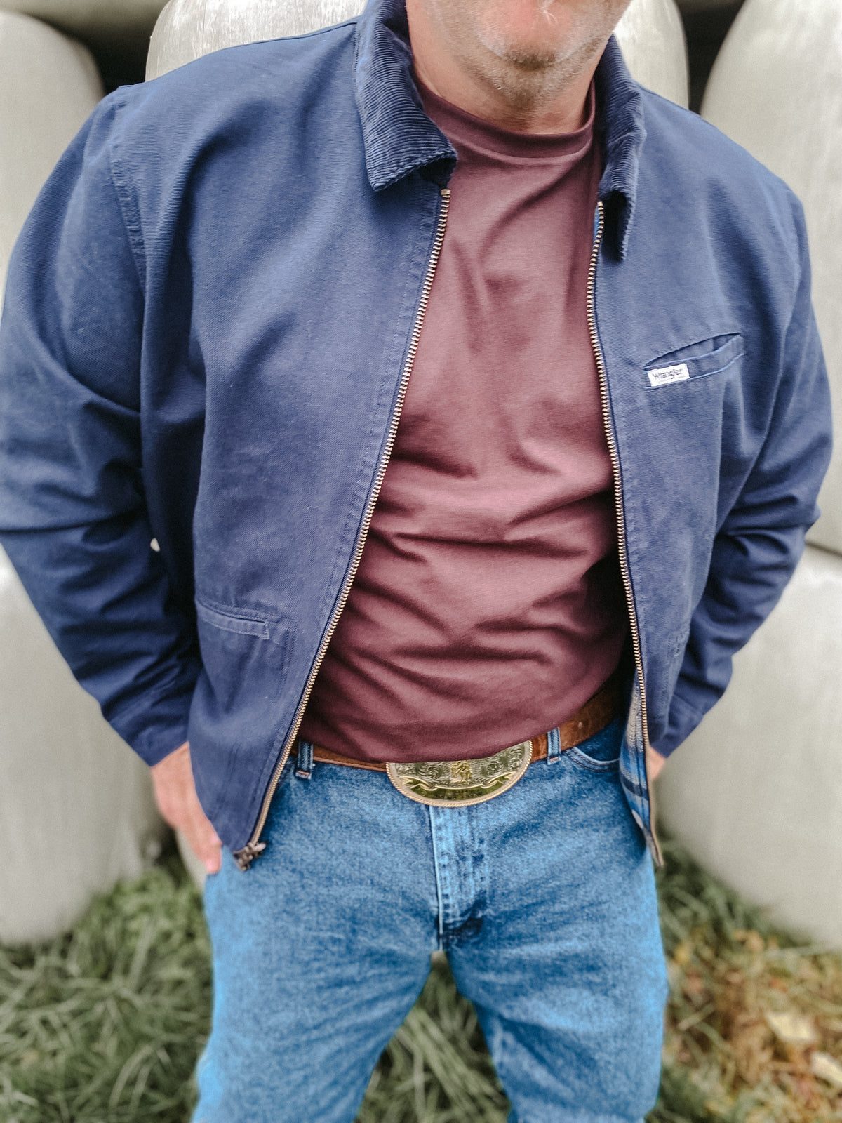 Mannen WRANGLER Utility jacket navy
