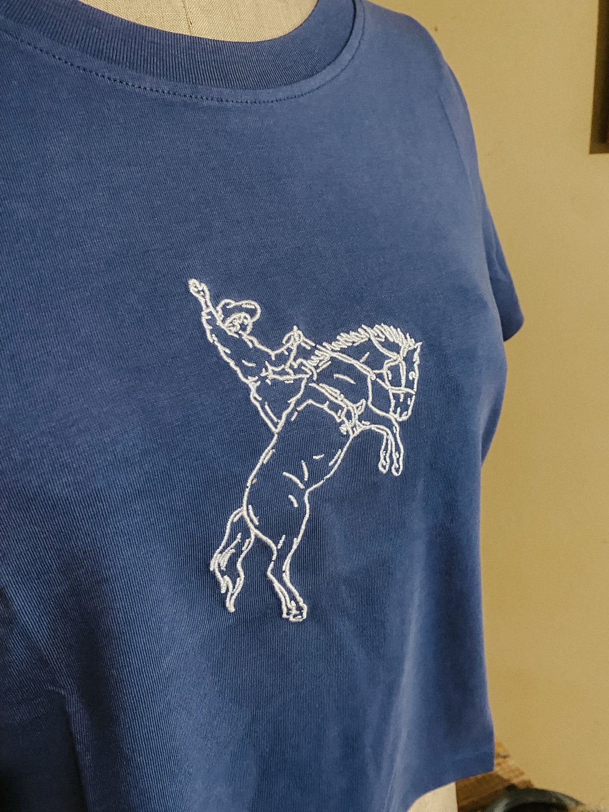 WRANGLER Baby Tee Deep Cobalt