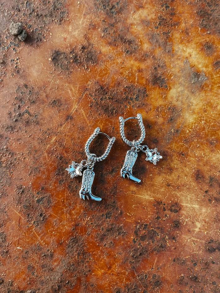 Cowboy boots oorbellen