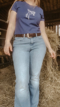 WRANGLER Baby Tee Deep Cobalt