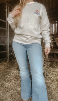 WRANGLER Embroidery Crew Oat Mel