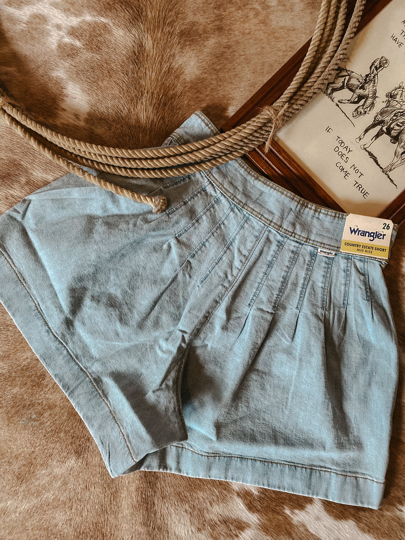 WRANGLER Country Estate Short Pale Denim