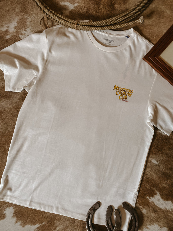 WRANGLER Graphic Tee Worn White