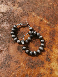 Western bead hoop oorbellen