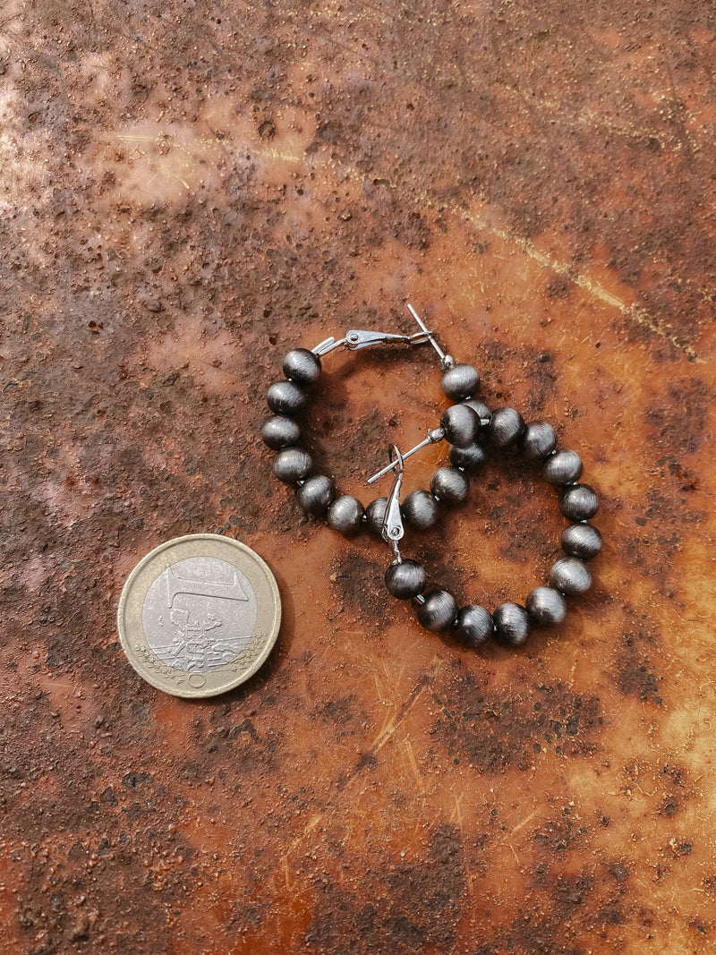 Western bead hoop oorbellen