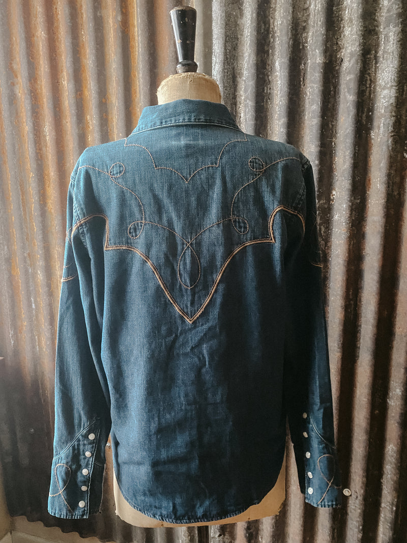 WRANGLER Yoke shirt saloon shadow