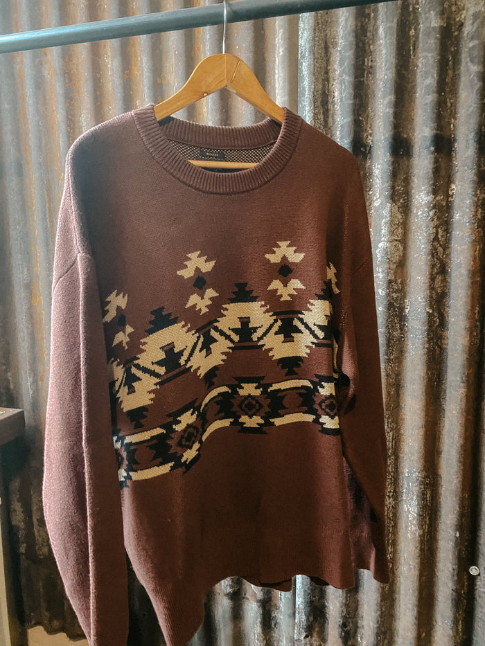 PULL OVER SWEATER BITTER CHOCOLATE