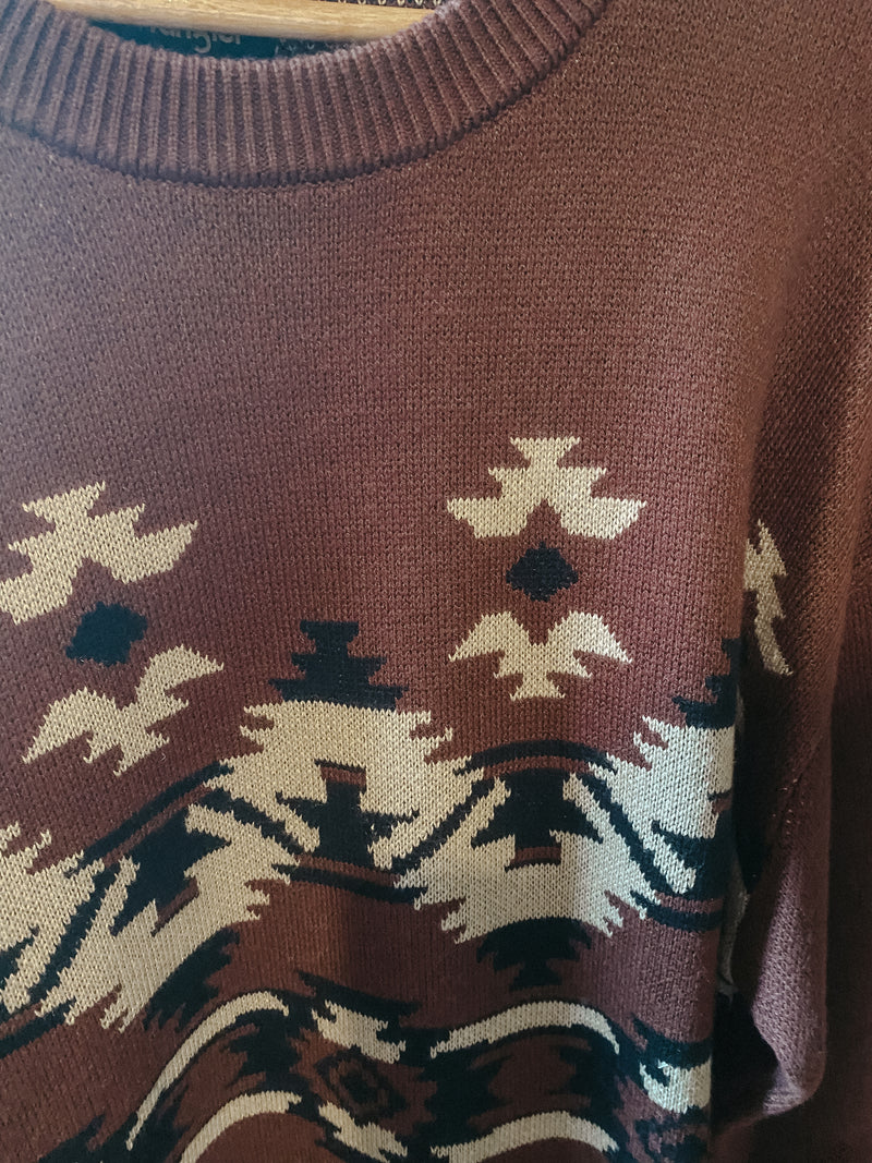 PULL OVER SWEATER BITTER CHOCOLATE