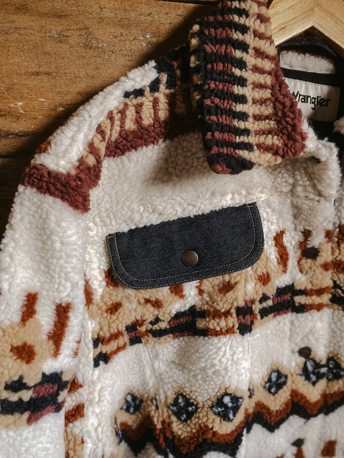 WRANGLER Sherpa trucker jacket