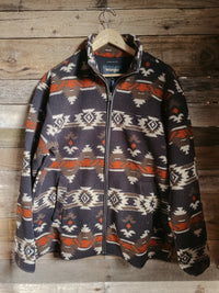 WRANGLER Fleece jacket aztec chocolate torte