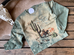 Load image in Gallery view, cactus and cowboy bleached hoodie
