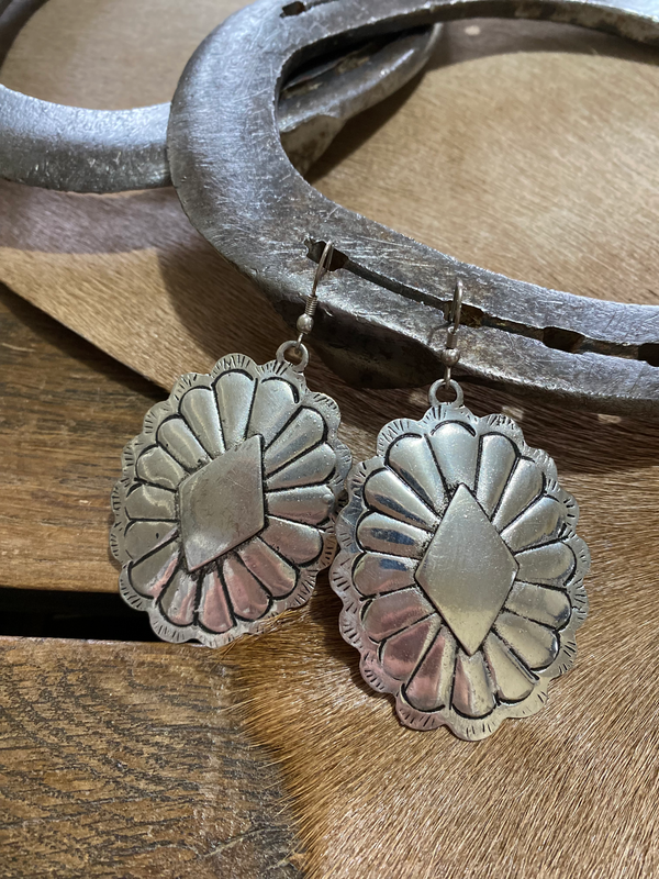 {Choctaw Concho} earrings